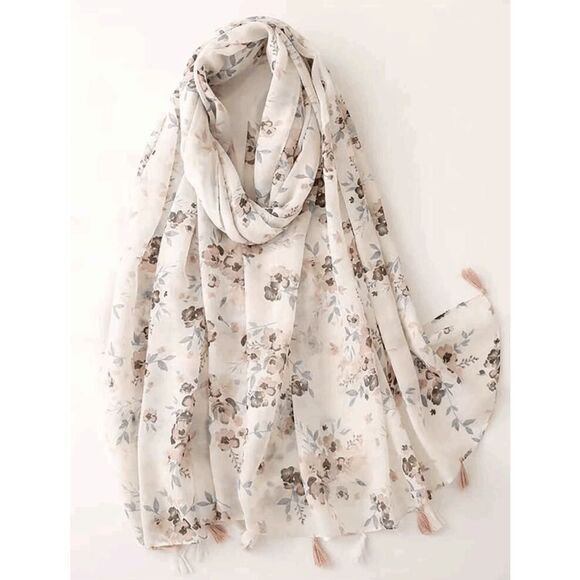 2/$30 Ladies Gorgeous Floral Scarf - Picture 4 of 7